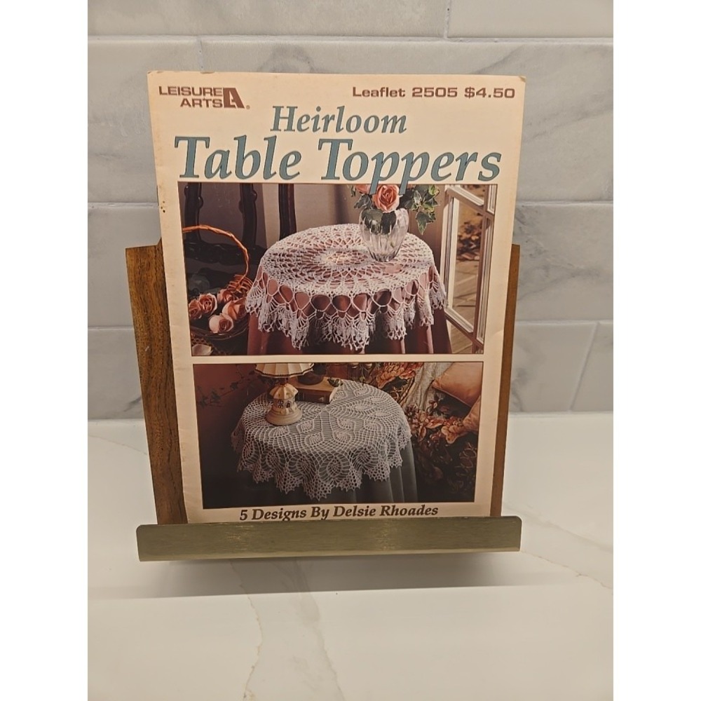 Heirloom Crochet Pattern Book Leisure Arts Table Toppers
